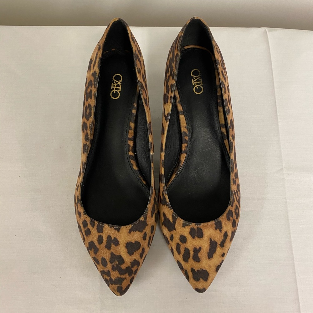 Cato Leopard Print Pointed Toe Heels
